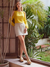 MOTF PREMIUM SOLID ZIPPER FLY POCKET DETAIL STRAIGHT SKIRT